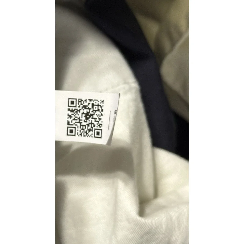 Polo Ralph Lauren Pleated Stretch Twill Trousers Mens 32x33 Navy Blue Drawstring